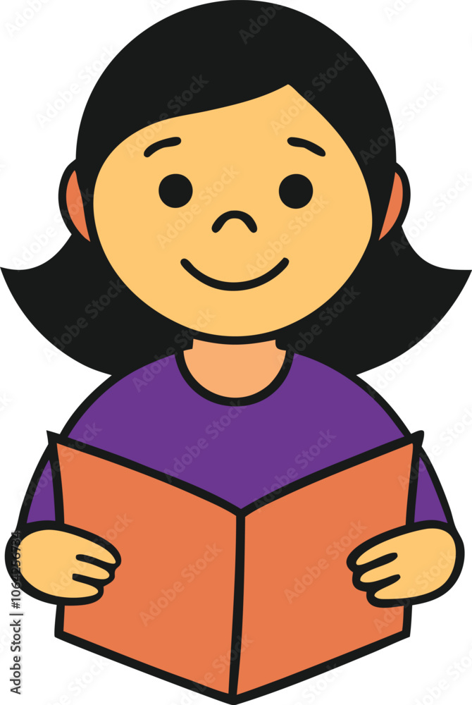 Girl Reading a Book Inspiring Illustrations for Educational and Creative Designs Girl Reading a Book Inspiring Illustrations for Educational and Creative Designs