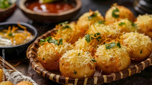 Cheese Pani Puri. 