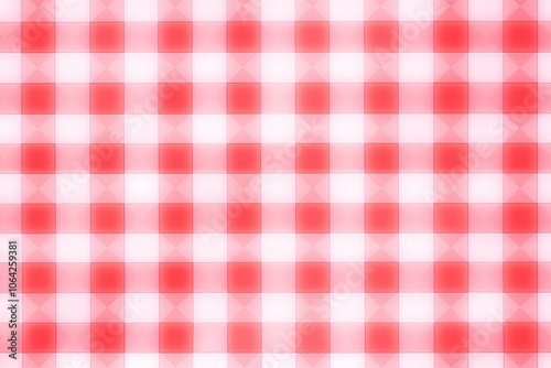 red and white tablecloth