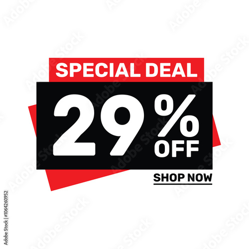 Special deal 29 off price marketing blue color design.