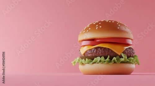 An empty scene featuring blank mockup template (Gourmet Burger Unwrapped for National Fast Food Day), 