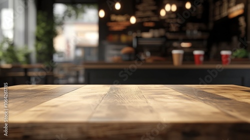 An empty scene featuring blank mockup template (Rustic Fast Food Table Layout for National Fast Food Day), 
