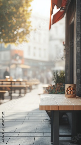 An empty scene featuring blank mockup template (Street-Style Hot Dog for National Fast Food Day), 