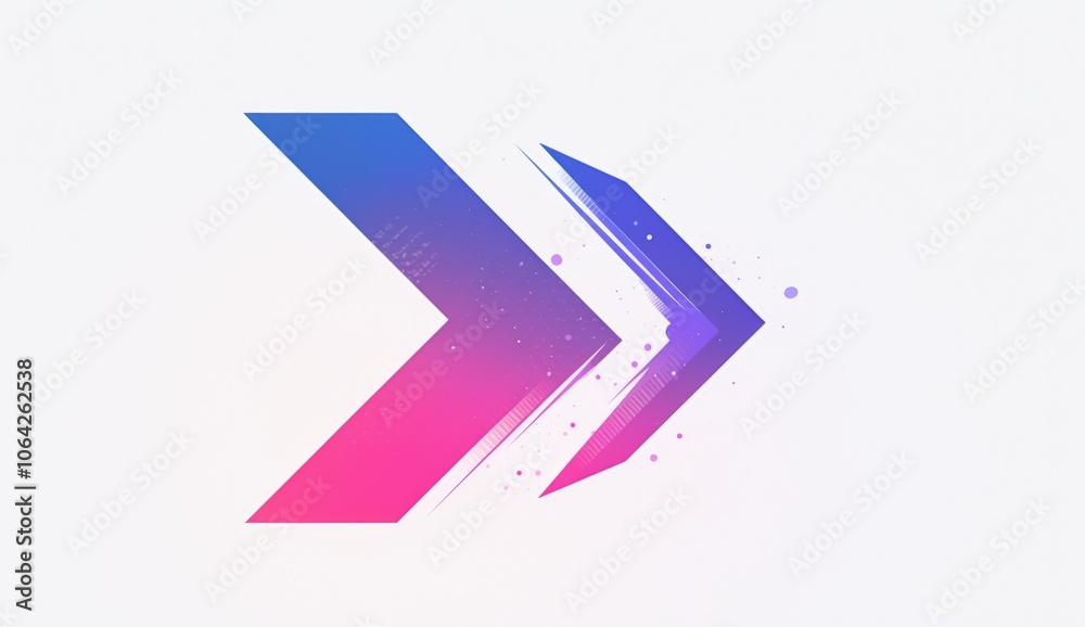 A minimalist purple logo featuring an arrow made of dots pointing down on a white background. A minimalist purple logo featuring an arrow made of dots pointing down on a white background.