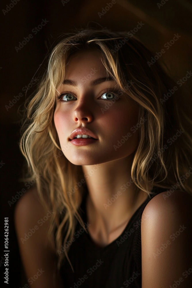 Emotional portrait photography, soft lighting, deep expression