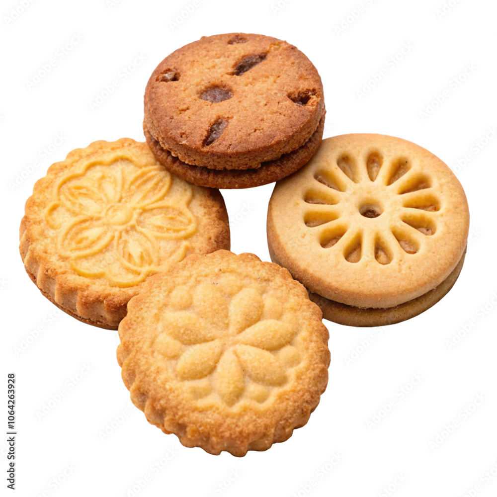 cookies on white background cookies on white background
