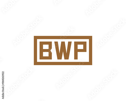 BWP logo design vector template. BWP