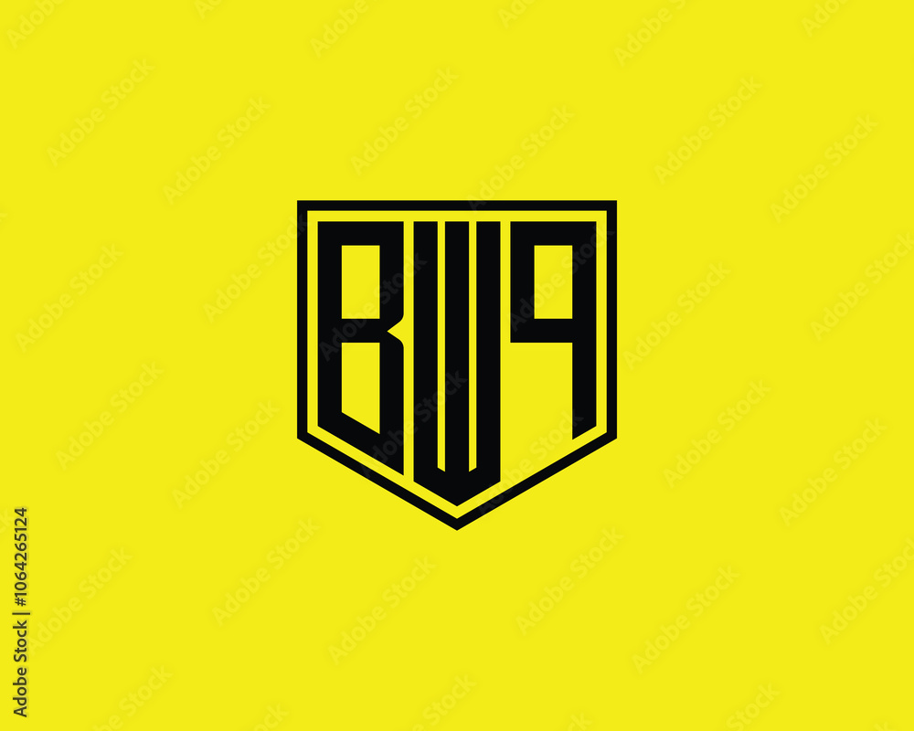 BWQ logo design vector template. BWQ