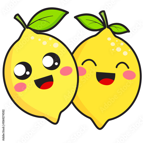 funny lemon fruit cartoon
