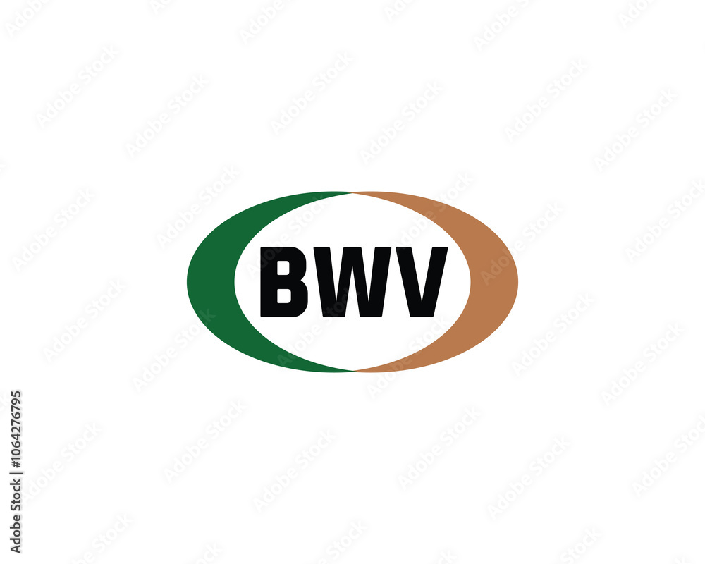 BWV logo design vector template. BWV