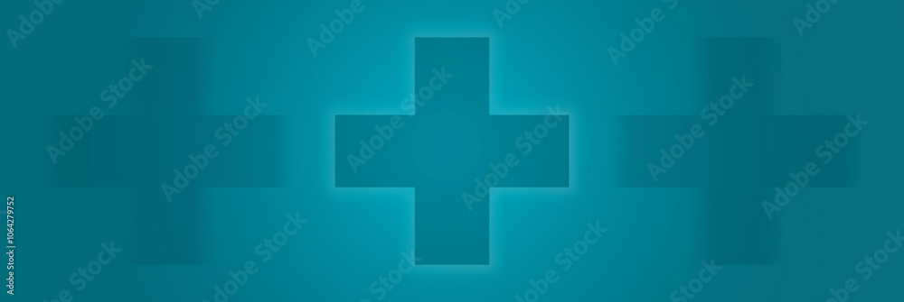 banner with the medical symbol plus on a birch background. banner with the medical symbol plus on a birch background.