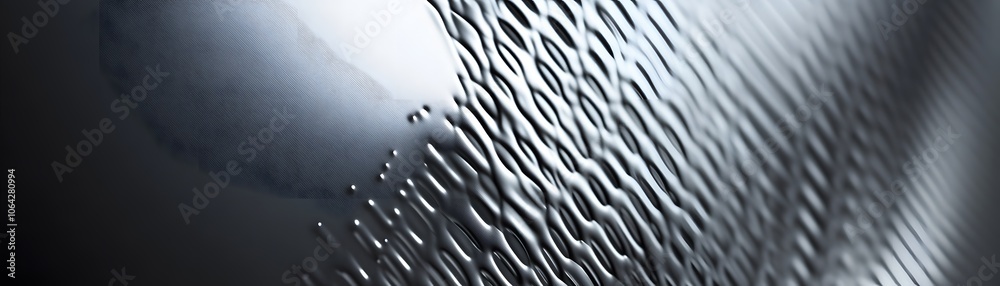 Abstract Liquid Metal Surface with Distorted Lines Abstract Liquid Metal Surface with Distorted Lines