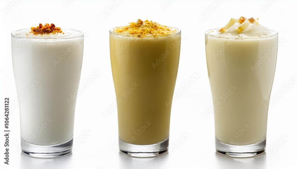 Falooda on white background isolated. Beverage. Drink. Falooda on white background isolated. Beverage. Drink.