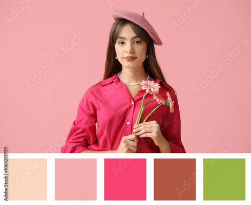 Beautiful young woman with ...