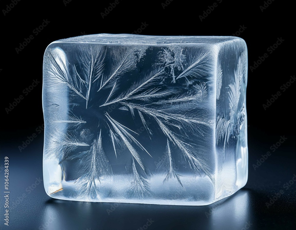 ice cube isolated on black ice cube isolated on black