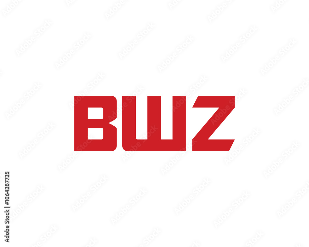 BWZ logo design vector template. BWZ BWZ logo design vector template. BWZ