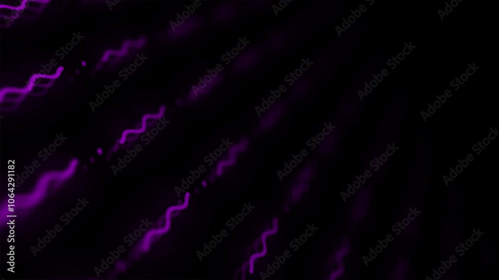 Purple Energy Flow: Abstract Wavy Lines on Dark Background Purple Energy Flow: Abstract Wavy Lines on Dark Background
