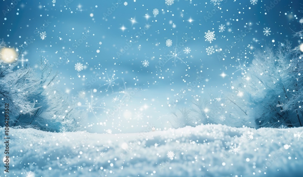 The tranquil beauty of snow-covered fir branches is highlighted by softly swirling snowflakes and a dreamy bokeh backdrop. The tranquil beauty of snow-covered fir branches is highlighted by softly swirling snowflakes and a dreamy bokeh backdrop.