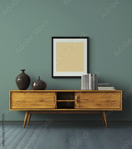 Mid Century Modern Sideboard With Decor