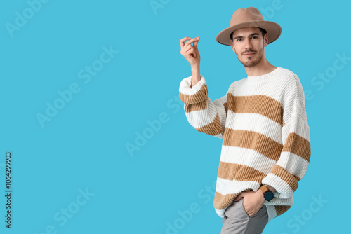 Handsome young man in styli...