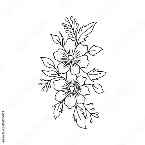 vector background  with flowers creative embroidery design