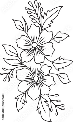vector background  with flowers creative embroidery design
