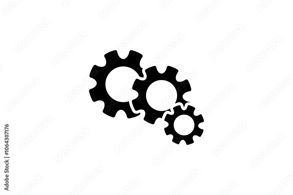 Gear icon vector logo design template Gear icon vector logo design template