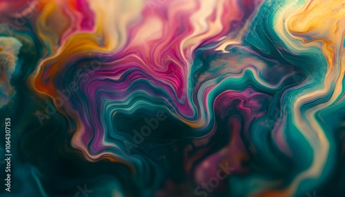 Abstract Swirling Colors