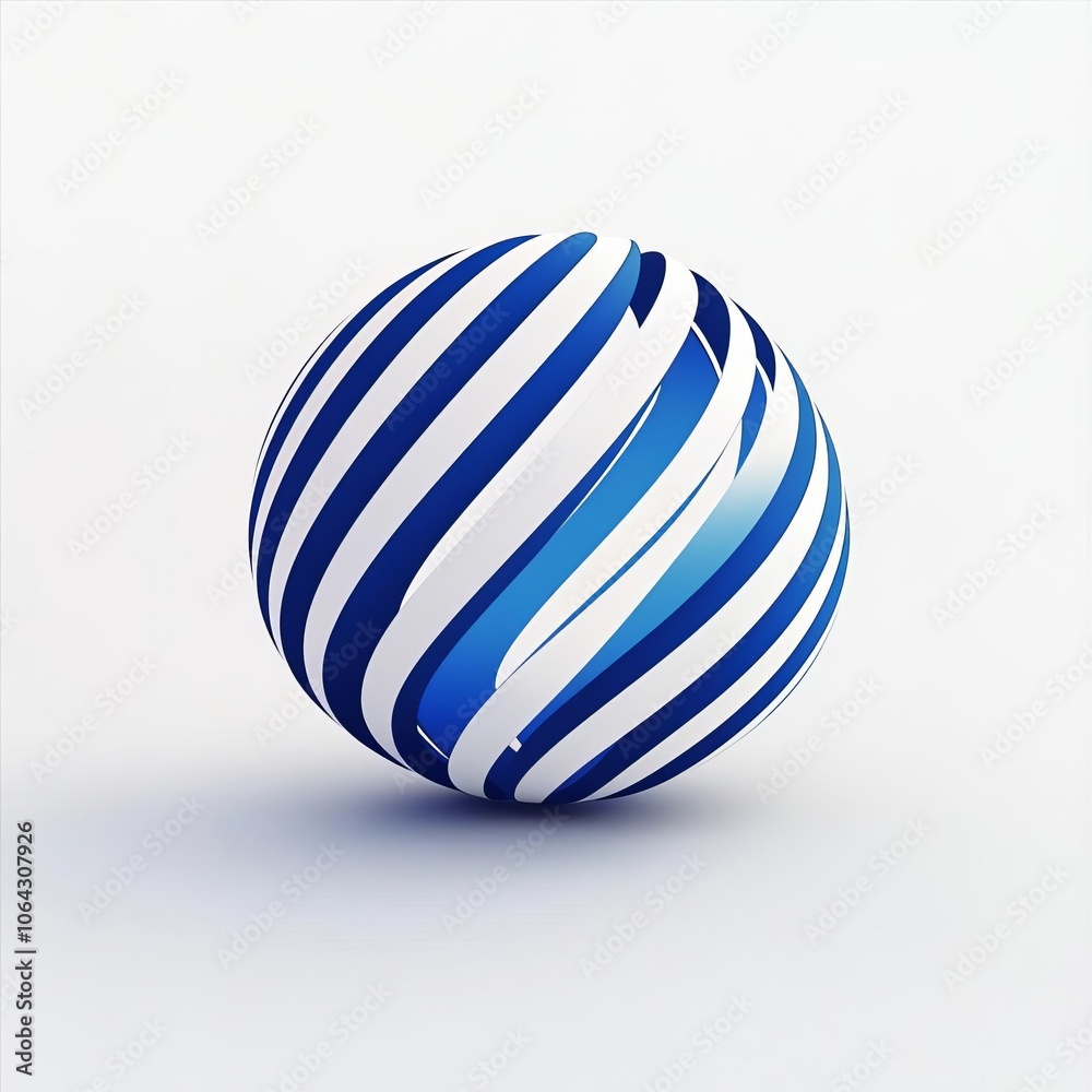 3D Line Art Globe Logo for Creative Branding 3D Line Art Globe Logo for Creative Branding
