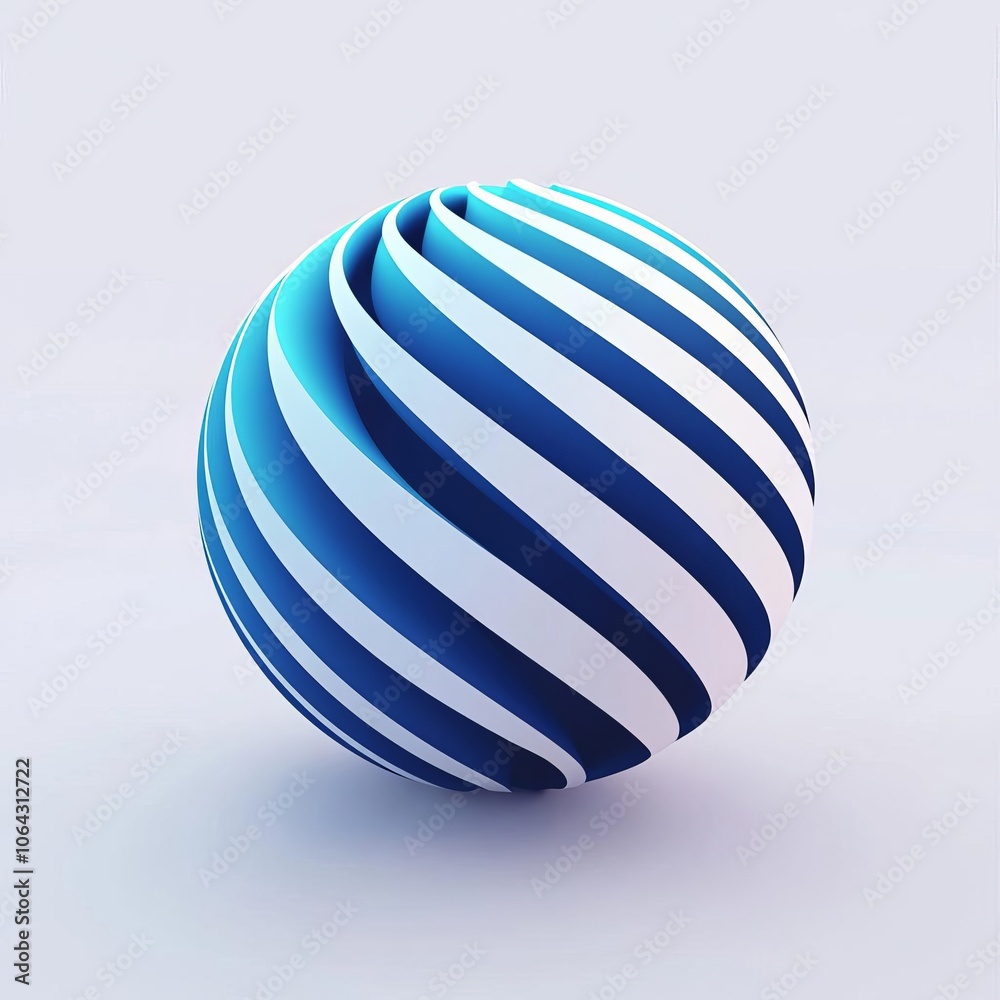 3D Line Art Globe Logo for Creative Branding 3D Line Art Globe Logo for Creative Branding