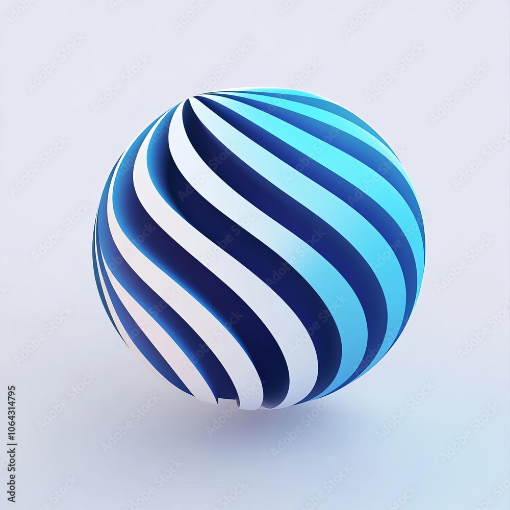 3D Line Art Globe Logo for Creative Branding 3D Line Art Globe Logo for Creative Branding