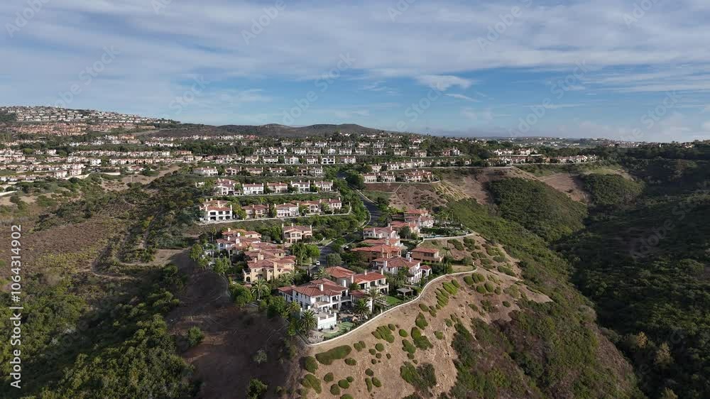Homes on the hills near New Port Beach in Orange County, Southern California. Homes on the hills near New Port Beach in Orange County, Southern California.