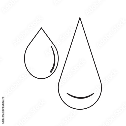 rain drop and water drop icon, inks drop, oil drop, drip liquid, milk and drink climate, tear drops icon vector illustration.