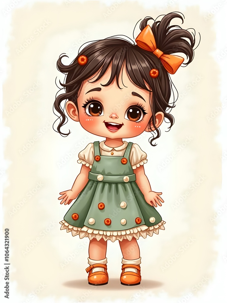 Joyful Cartoon Young Woman with Bright Smile Charming Cartoon Girl in Trendy Outfit Cute Cartoon Short Girl in Colorful Clothes Friendly Cartoon Female Character with Lively Expression Happy Cartoon W Joyful Cartoon Young Woman with Bright Smile Charming Cartoon Girl in Trendy Outfit Cute Cartoon Short Girl in Colorful Clothes Friendly Cartoon Female Character with Lively Expression Happy Cartoon W