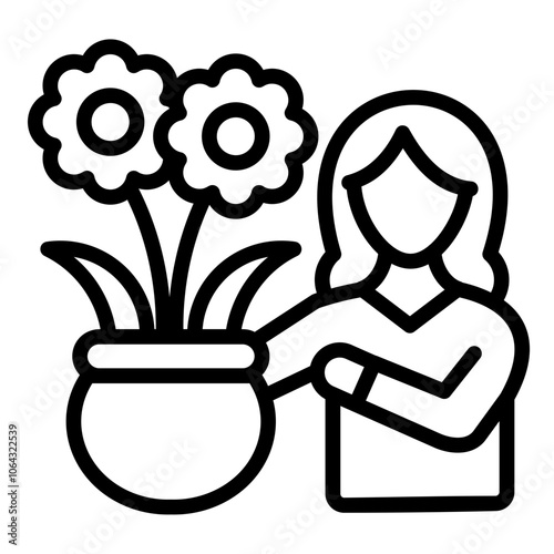 Flower Arranging Icon