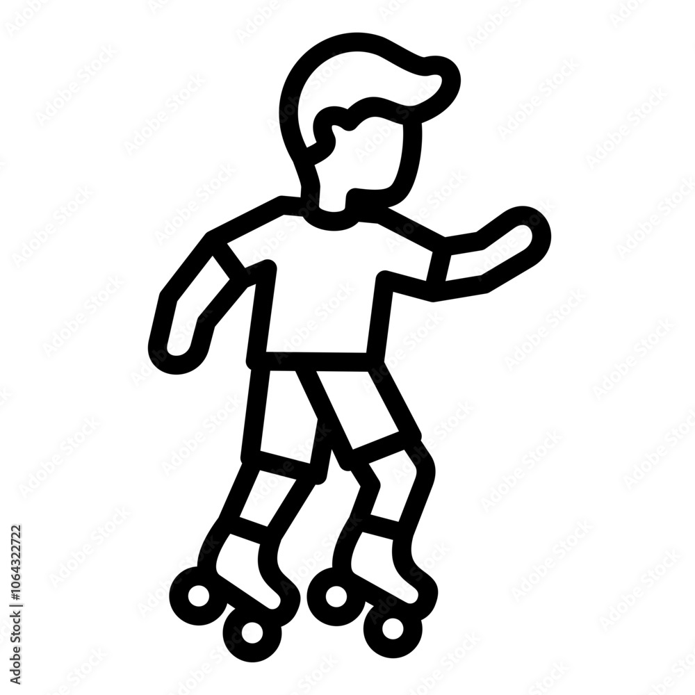 Rollerblading Icon Rollerblading Icon