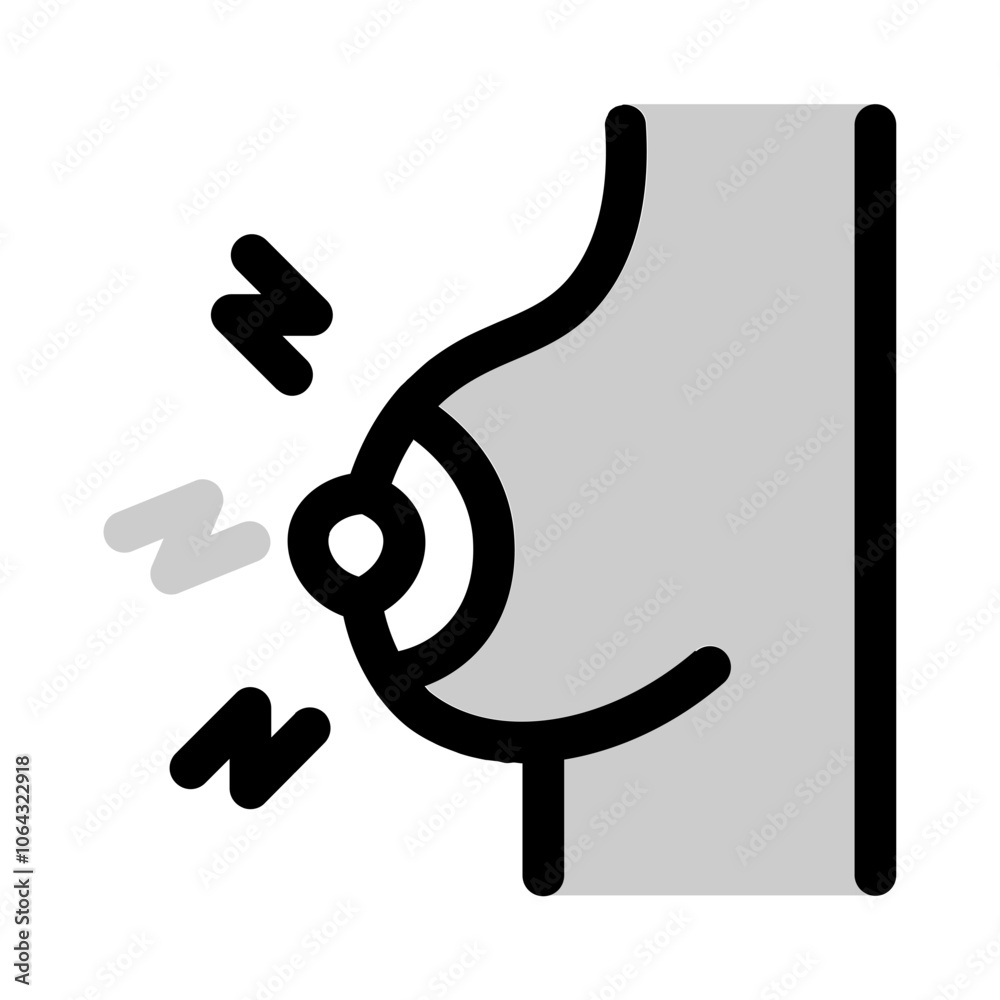 tingling sensation icon with duotone style, perfect for user interface projects tingling sensation icon with duotone style, perfect for user interface projects