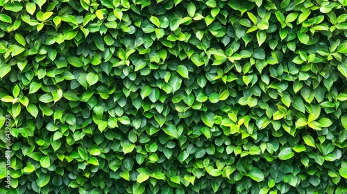 Wallpaper Mural Vibrant green leaves adorn textured wall, natural tapestry of lush foliage and growth Torontodigital.ca