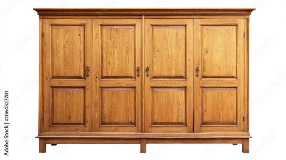 Elegant Wooden Cabinet with Four Doors Elegant Wooden Cabinet with Four Doors