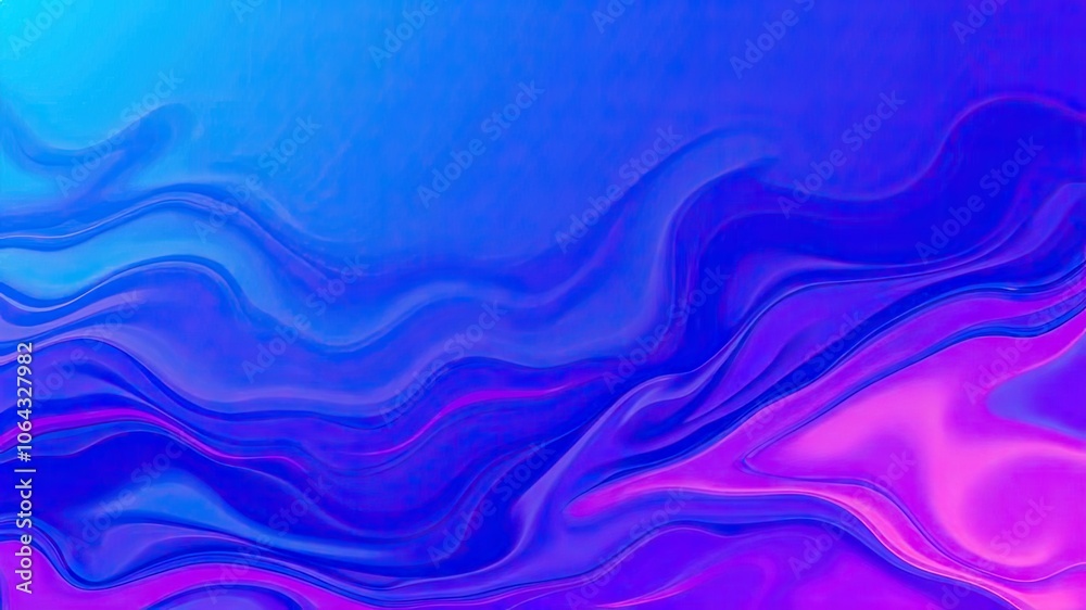 Abstract blue and purple liquid wavy shapes futuristic background, blue, creative