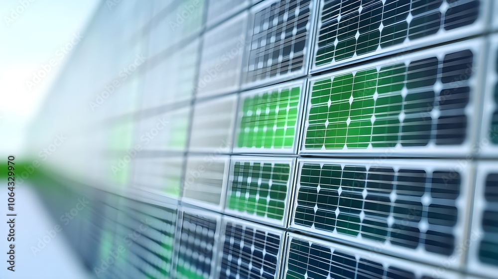 Solar Panel Wall Abstract