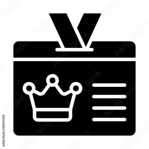 Card Merchandise Solid Icon