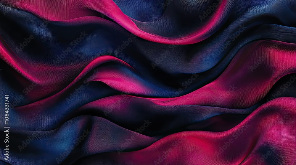 Obraz premium Abstract Waves of Colorful Fabric Texture