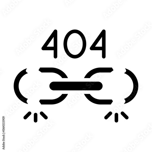 Not Found Page Solid Icon