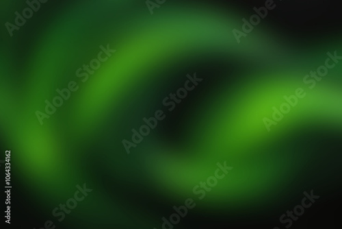 Green dynamic wave on black background grainy banner design abstract poster cover header backdrop