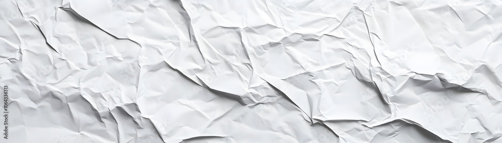 Abstract Texture of White Crumpled Paper Abstract Texture of White Crumpled Paper