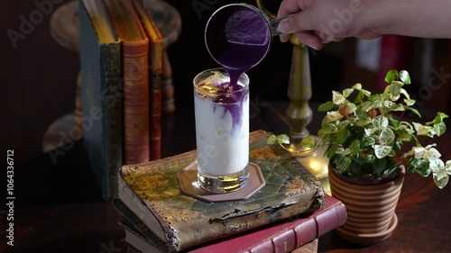 purple sewwtpotato Latte