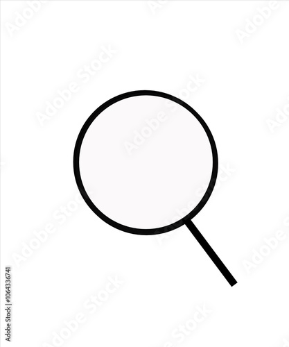 Image Search interface icon black line on white background