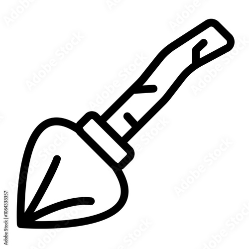 Wizard Broom Line Icon