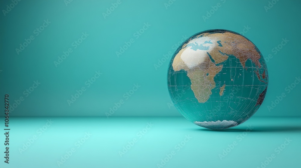 Stylized transparent globe symbolizing global connectivity with a focus on Africa, set against a soft blue background, representing international networks, technology, and worldwide communication. Stylized transparent globe symbolizing global connectivity with a focus on Africa, set against a soft blue background, representing international networks, technology, and worldwide communication.